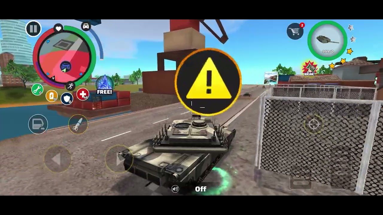 Welcome back to game / Rope Hero Vice Town / Nathan play / gameplay helicopter robbery and Tank ￼