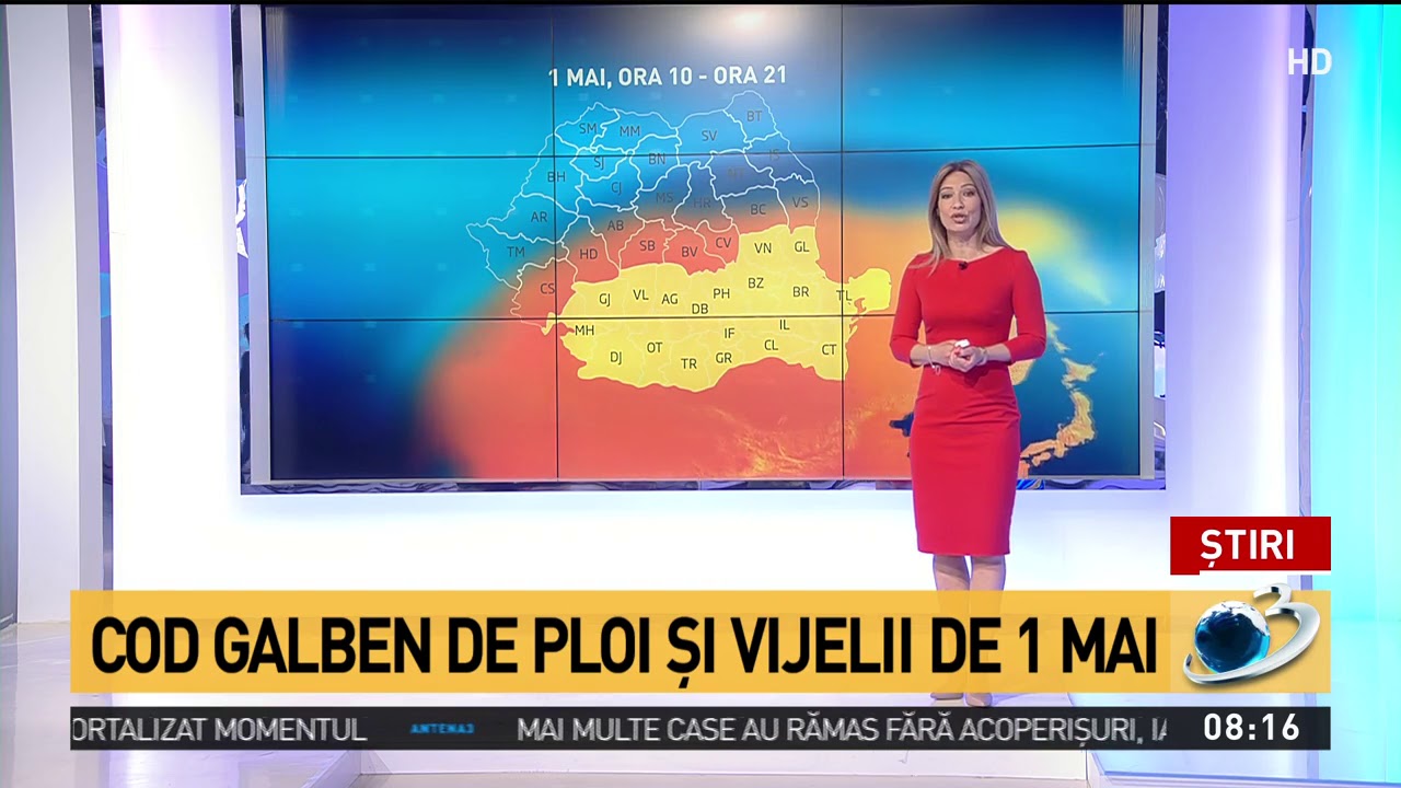 Meteorologii au emis un cod galben de v&acirc;nt puternic