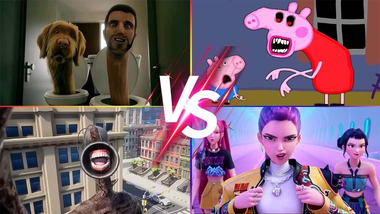 Kpop demon hunter🆚PEPPA PIG.EXE 🆚Skibidi Toilet🆚Siren Head 🎶 Tiles Hop EDM Rush