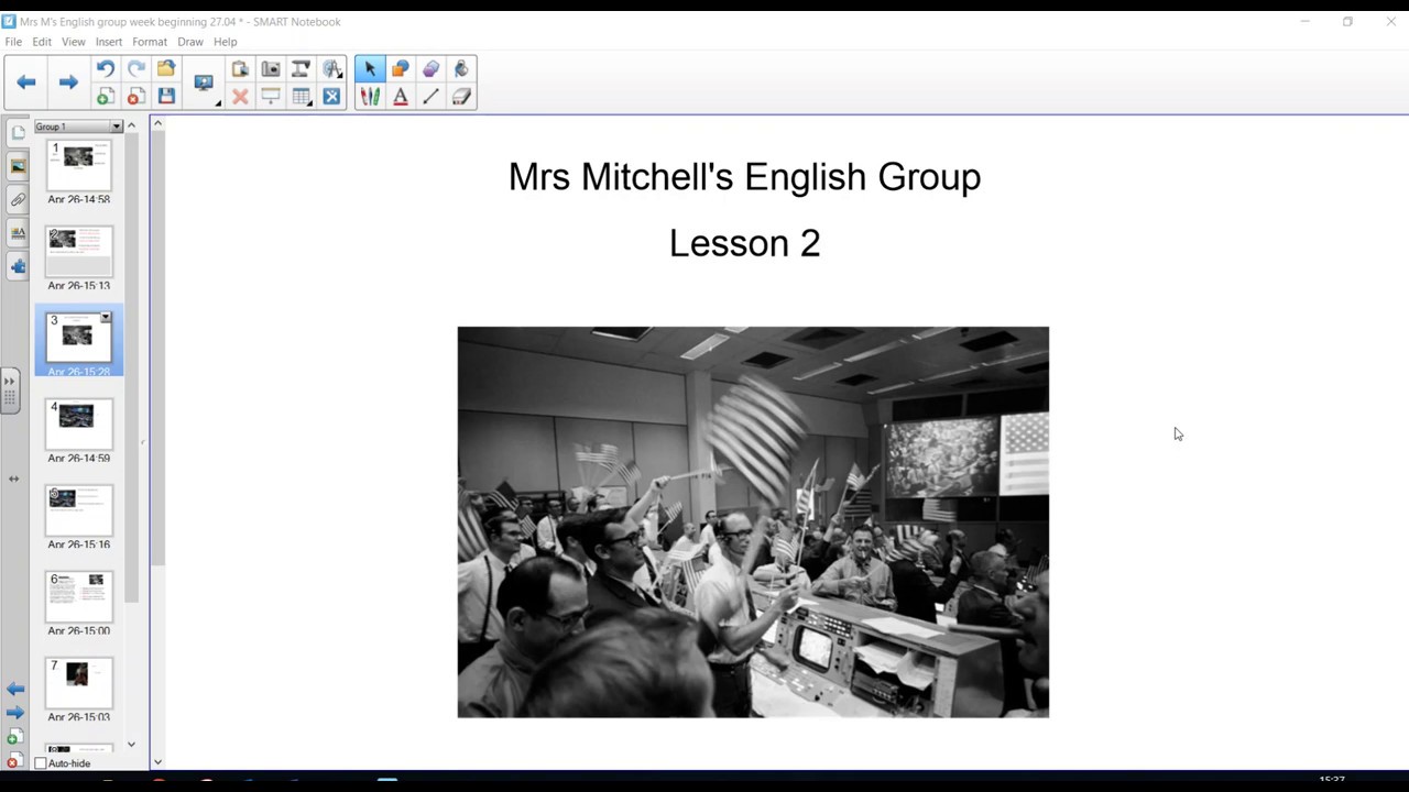 Cambridge- Mrs Mitchell's English Group Lunar Landing Lesson 2