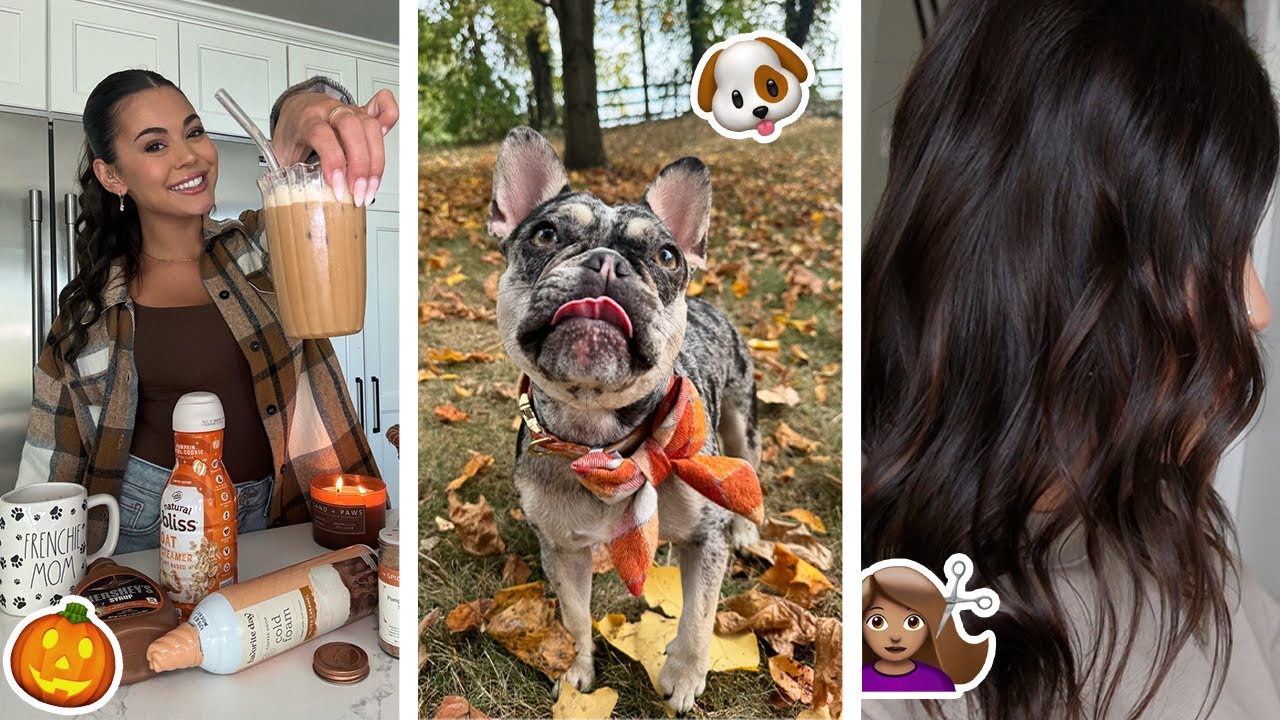 Fall Vibes: My Makeup Routine, Cozy Coffee Drinks, Hair Transformation & Creamy Pasta Recipe!