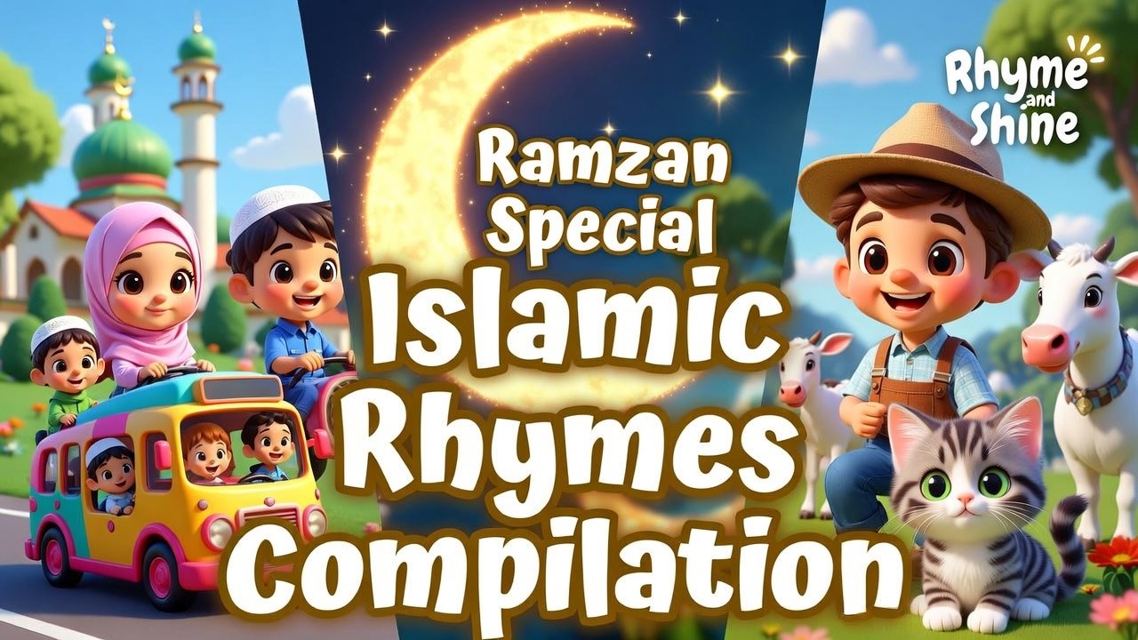 Ramzan Special Islamic Rhymes Compilation | Wheels on the Bus Islamic + Old Abdullah + Mimi the Cat
