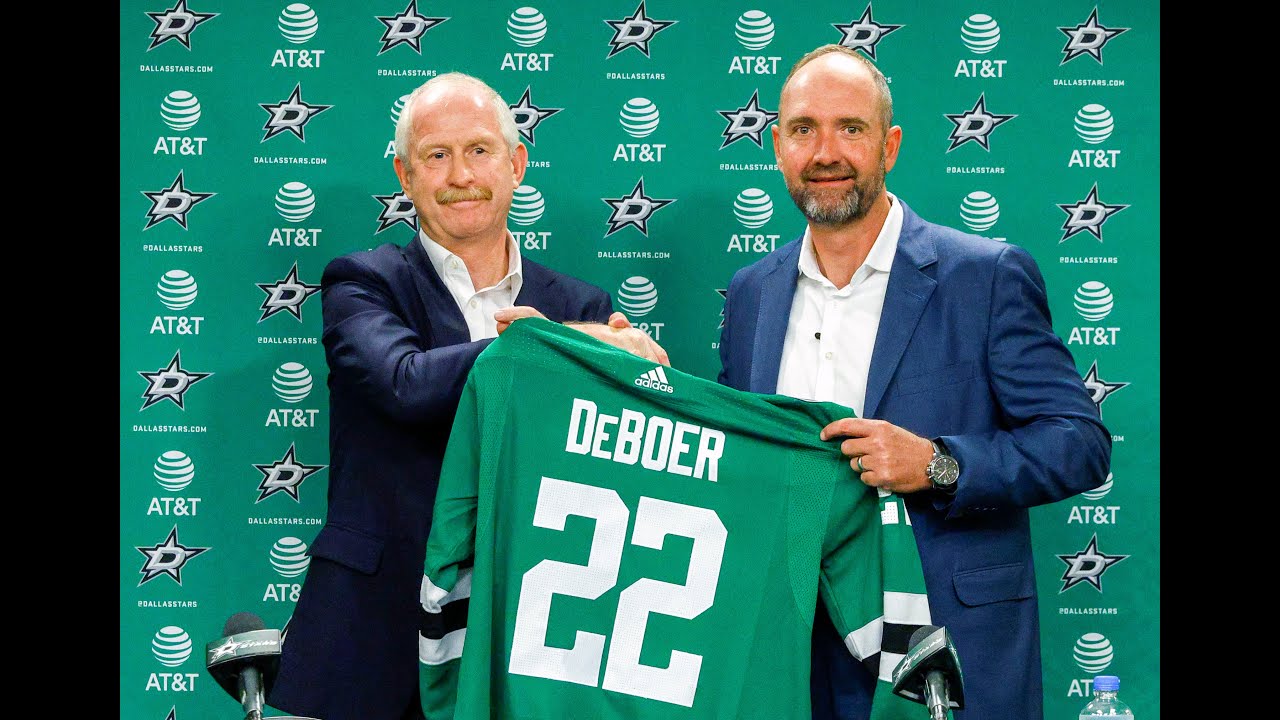 Dallas Stars introduce new head coach Peter DeBoer at American Airlines Center
