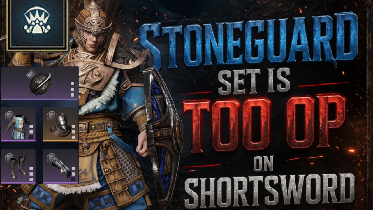 IMMORTAL SHORT SWORD BUILD &ndash; Stoneguard Turns Damage Into Healing | Conqueror&rsquo;s Blade | Echo | 4k