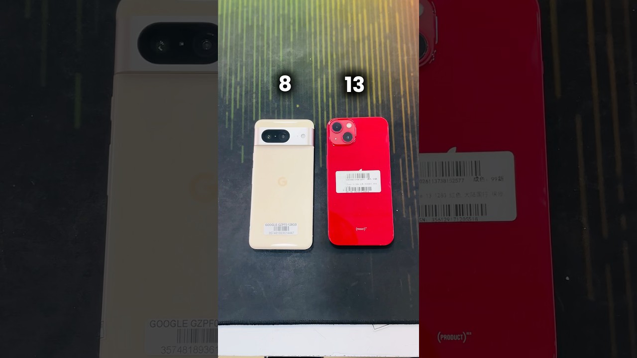 Google Pixel 8 Vs iPhone 13 || Reboot Up Speed Test! #shorts