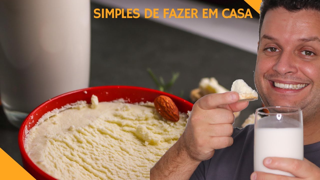 RICOTA E LEITE DE AMÊNDOAS | SIMPLES DE FAZER EM CASA