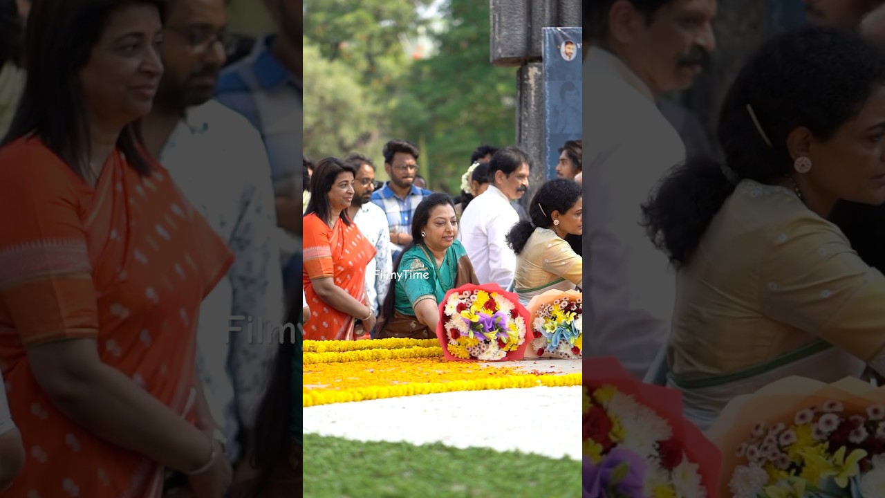 #balakrishna wife Vasundhara Devi snapped at #NTR Late Janakiram Son Launch Movie | FilmyTime