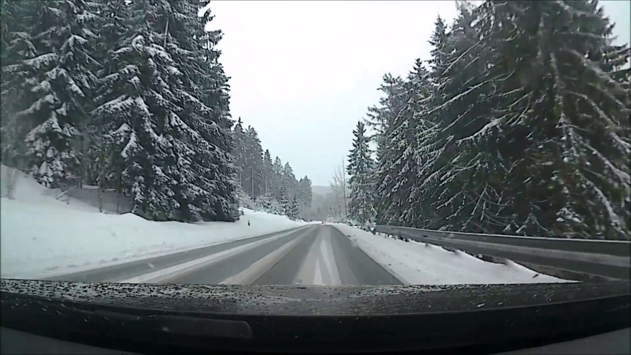 Rundfahrt durch den Herrlich verschneiten Thüringer Wald - Steinach nach Bad Blankenburg + Rennsteig