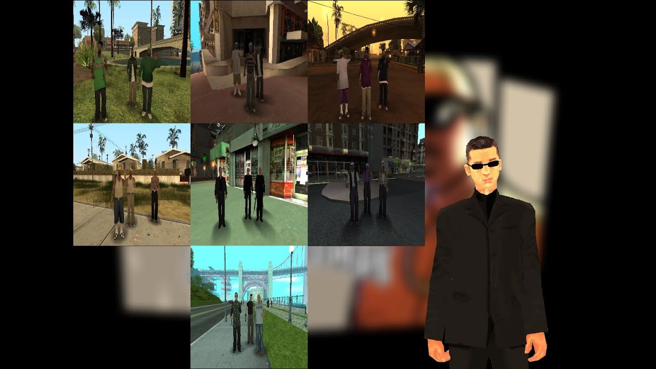 GTA San Andreas - How do gangs react to Woozie (Wu Zi Mu)