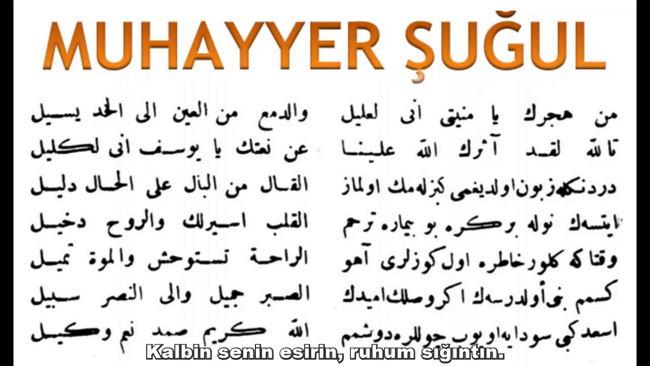 MUHAYYER ŞUĞUL - Bekir Sıdkı SEZGİN