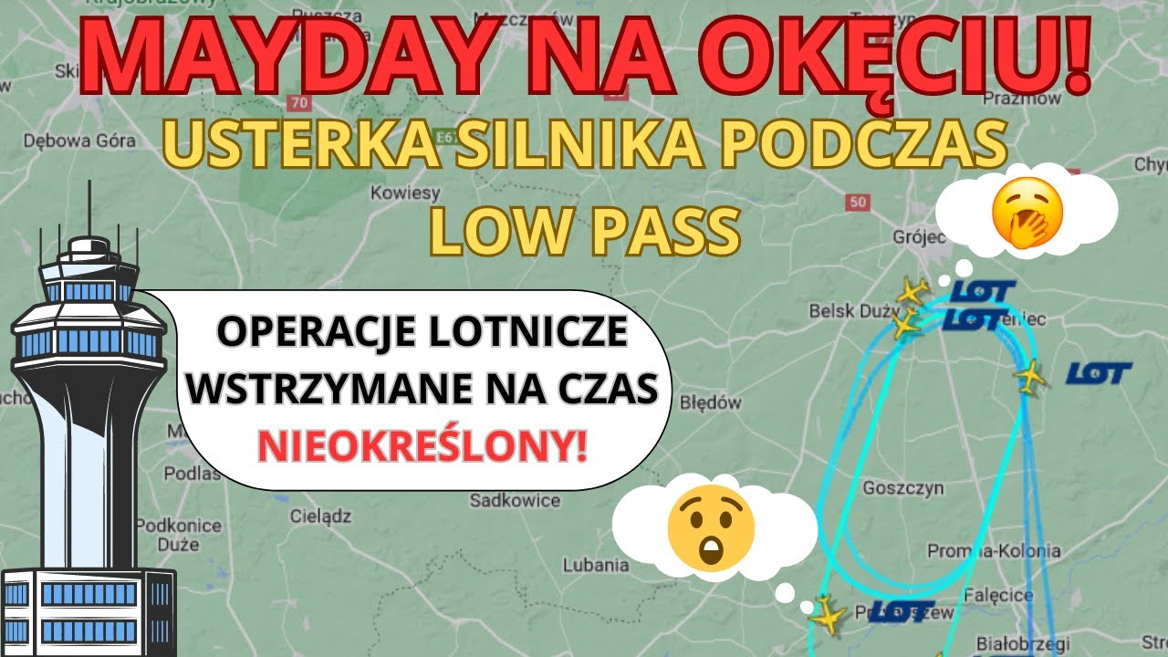 MAYDAY NA LOTNISKU CHOPINA W WARSZAWIE! NAGRANIE ROZMOWY Z AWARYJNEGO LĄDOWANIA!