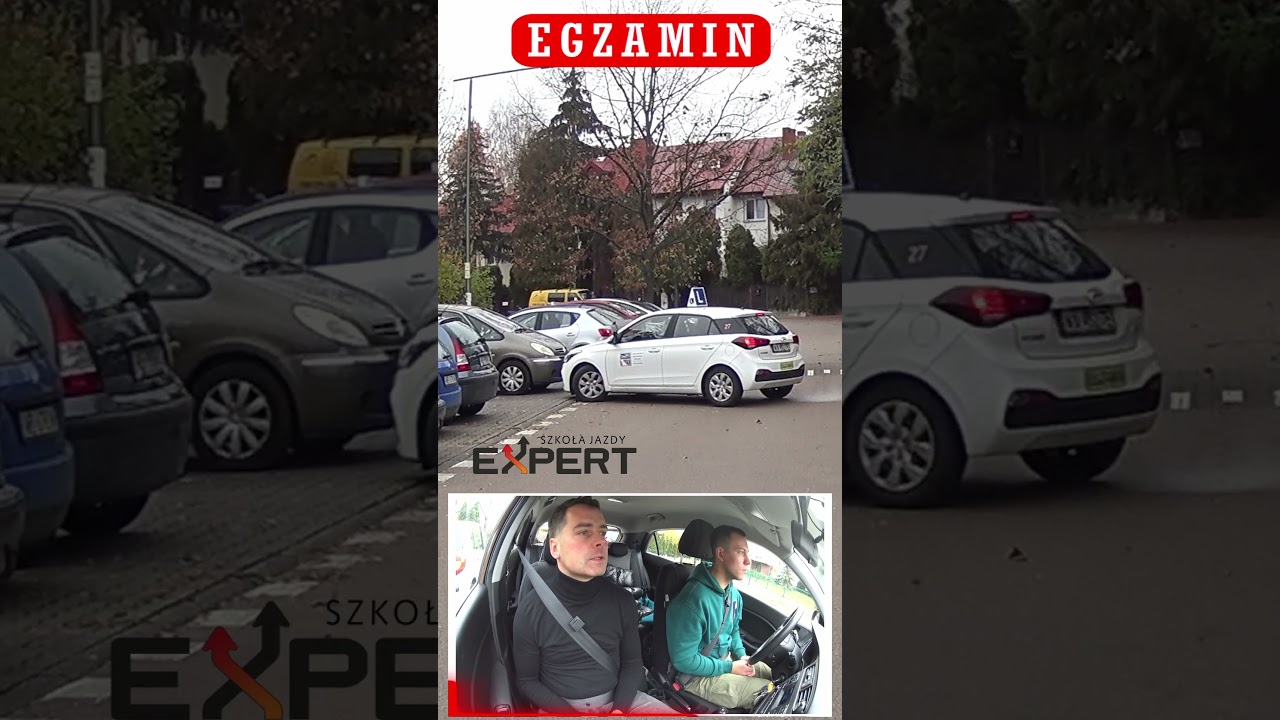 Parkowanie prostopadłe - przerwany egzamin. #shorts
