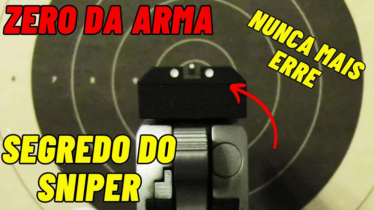 Segredo para nunca mais errar seu tiro! Descubra o zero da sua arma e atire como um sniper.