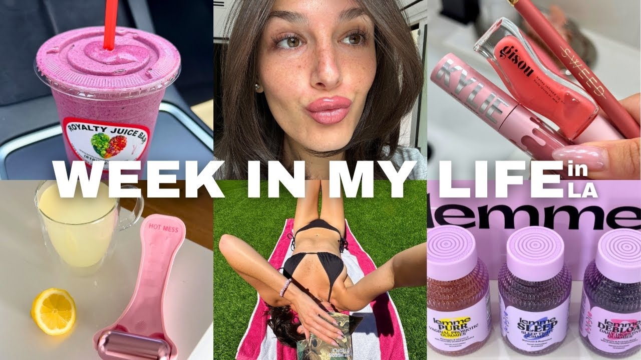 week in my life | pr hauls, beverly hills, fave lip combo, peppermayo try-on, facial, dodger’s game