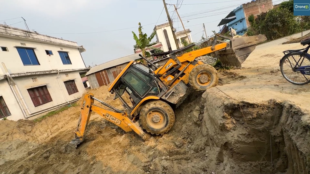 Massive 35x31ft area House Foundation Digging -JCB Backhoe