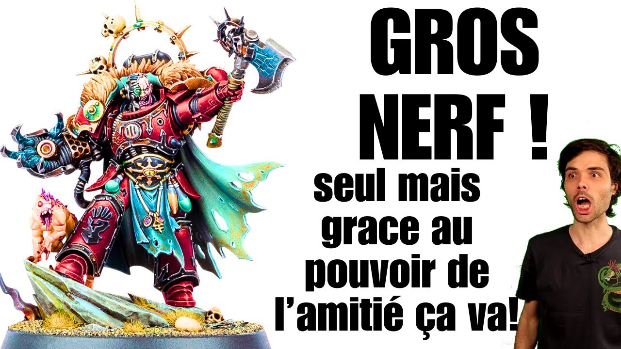 GAMES WORKSHOP NERF LE PERSO POUR VOUS OBLIGER A LE JOUER COMME ILS L'ONT PREVU !