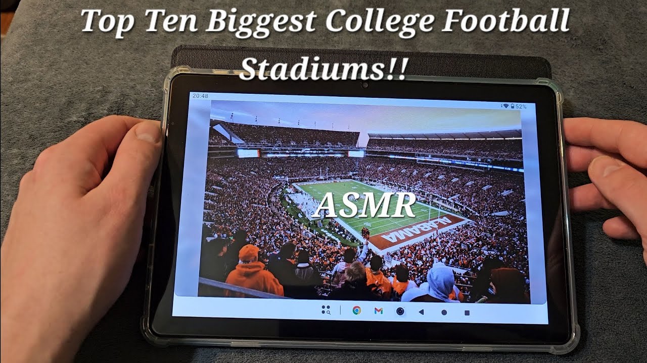 ASMR Looking At The Biggest College Football Stadiums 