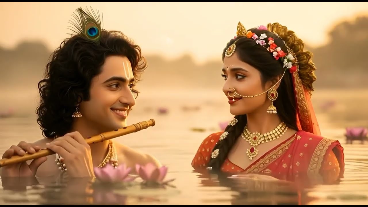 💖💚Radha Krishna Ai Remix Song|Telugu Song|@svlstories 
