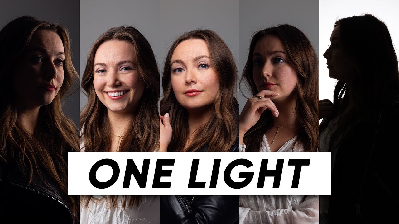 5 Portrait Lighting Setups - 1 Light