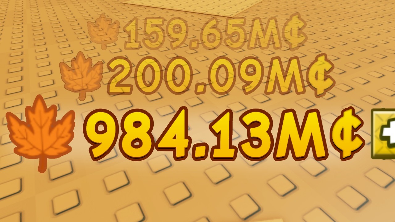 FASTEST METHOD to MAKE a BILLION LEAVES.. in Grow a Garden 2! (Fall Harvest)
