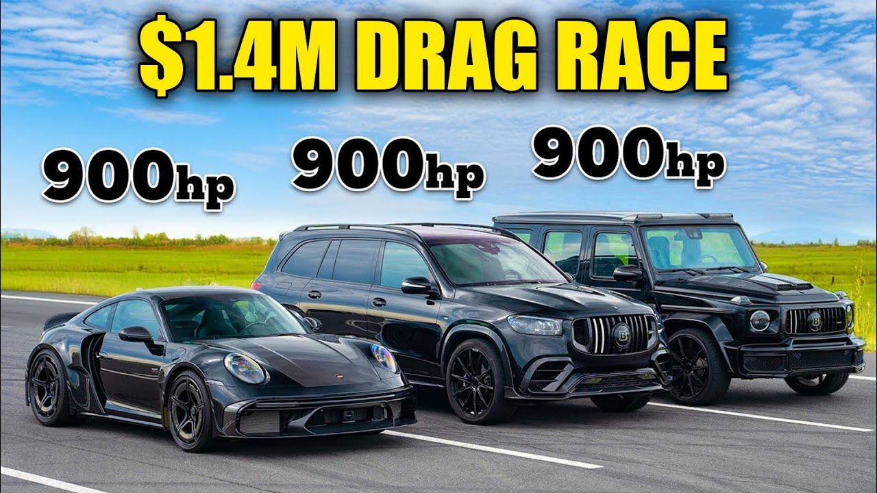 Brabus 900 Rocket R vs Brabus 900 Superblack GLS vs Brabus Superblack G63 – Ultimate Brabus Showdown