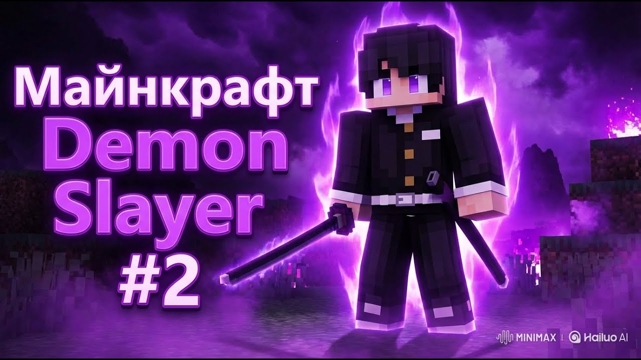 Выживание с модом Demon Slayer в Minecraft 2#