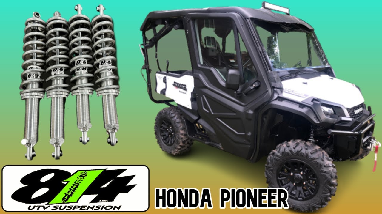 INSTALLING 814 AFTERMARKET SHOCKS ON A HONDA PIONEER 1000-5 | HUGE RIDE IMPROVEMENT | SXS | UTV