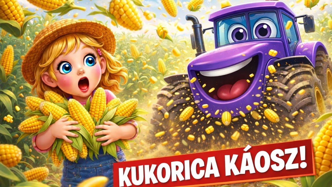 🚜🌽 Traktoros gyerekdal kukoric&aacute;s arat&aacute;ssal | Hanna dalok | Magyar ovis dal