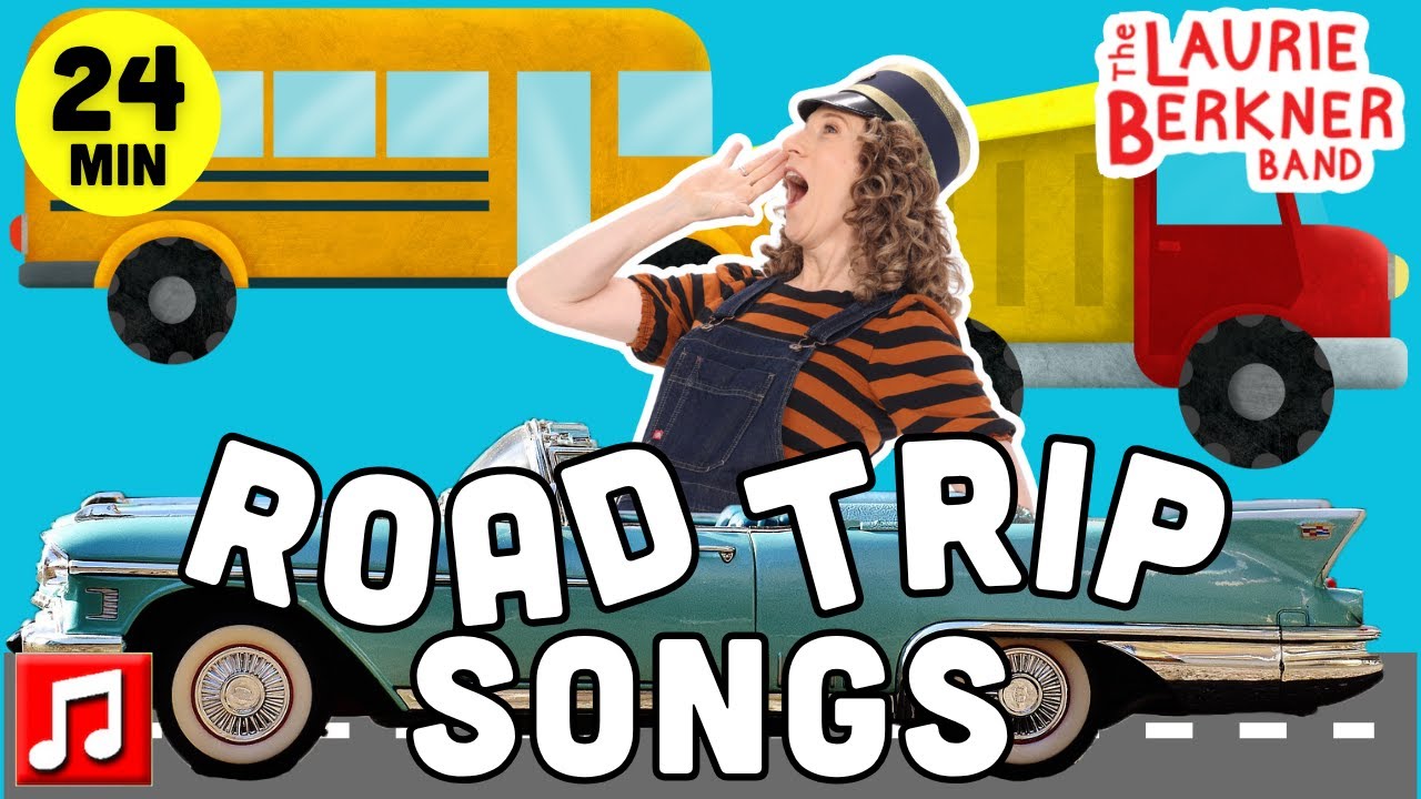 24 Minutes of Road Trip Songs for Kids 🚗🎵 Drive My Car, Wash It, Chipmunk At The Gas Pump & More!
