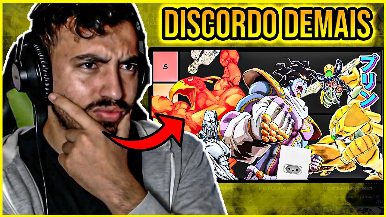 A TIER LIST DEFINITIVA DOS STAND DA PARTE 3 - JOJO | Leozin React