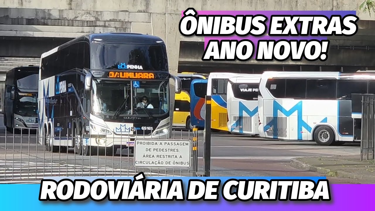 VÉSPERA DE ANO NOVO! MOVIMENTO INTENSO e MUITOS ÔNIBUS EXTRAS em CURITIBA