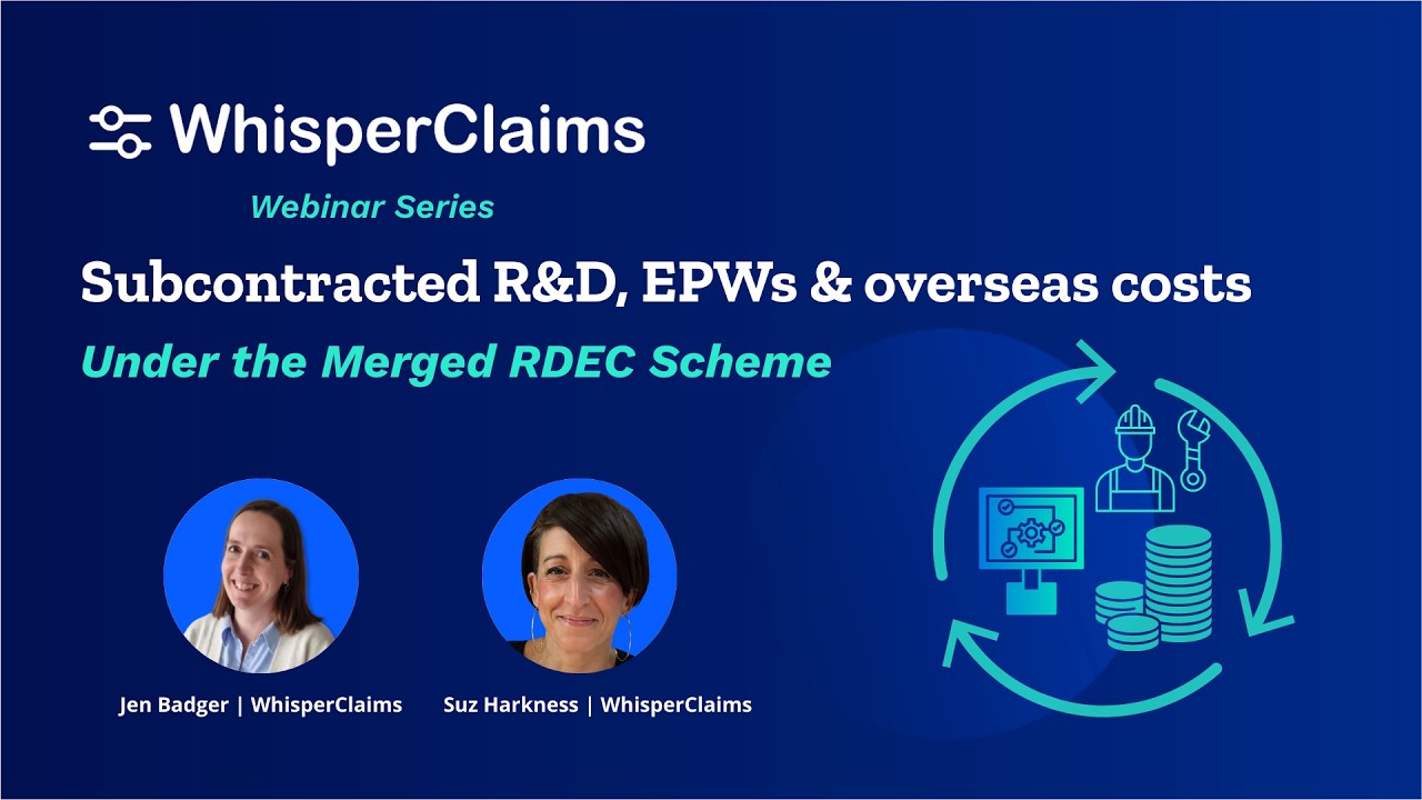 Subcontracted R&D, EPWs & overseas costs under the merged RDEC scheme – 11 February 2026