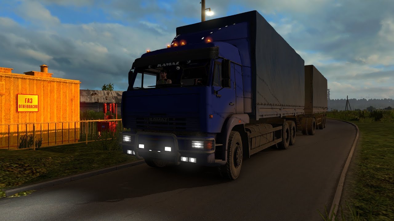 Euro Truck Simulator 2. Казахстан-Россия+Камаз