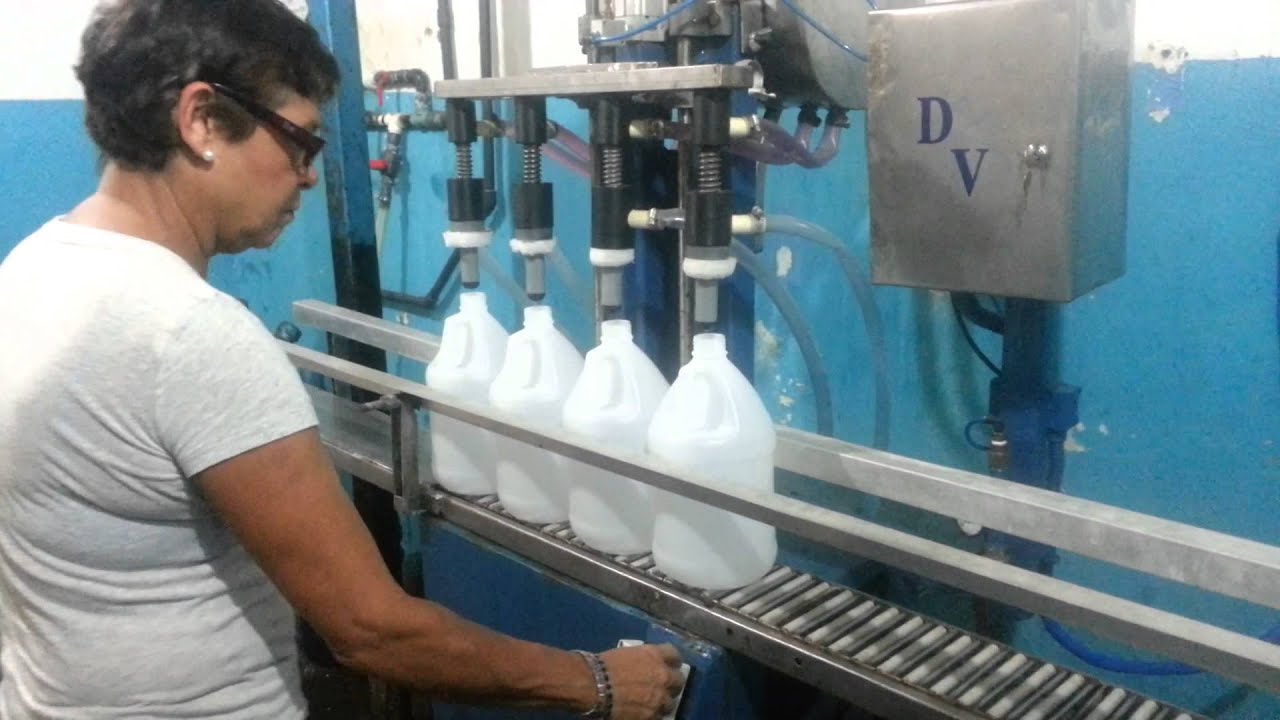 Llenadora automática de galones y litros en vzla