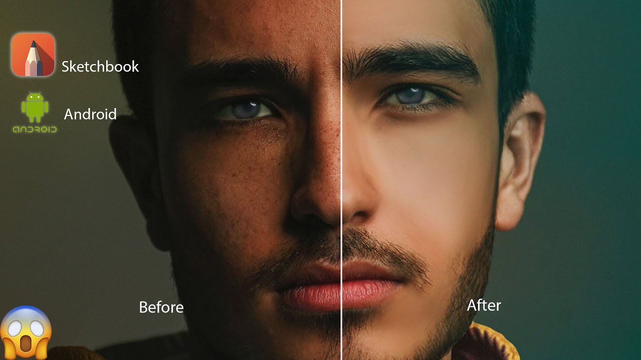 Skin Smoothing Tutorial in Autodesk Sketchbook /Face Smooth Editing Secret 🔥/  Face Smooth Editing