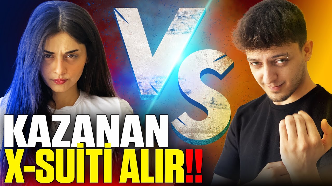 &Ccedil;OK BEKLEDİĞİNİZ O VS GELDİ!! 😎 KAZANAN X-SUİT ALIR!! 😱 @MACARONPM  PUBG Mobile