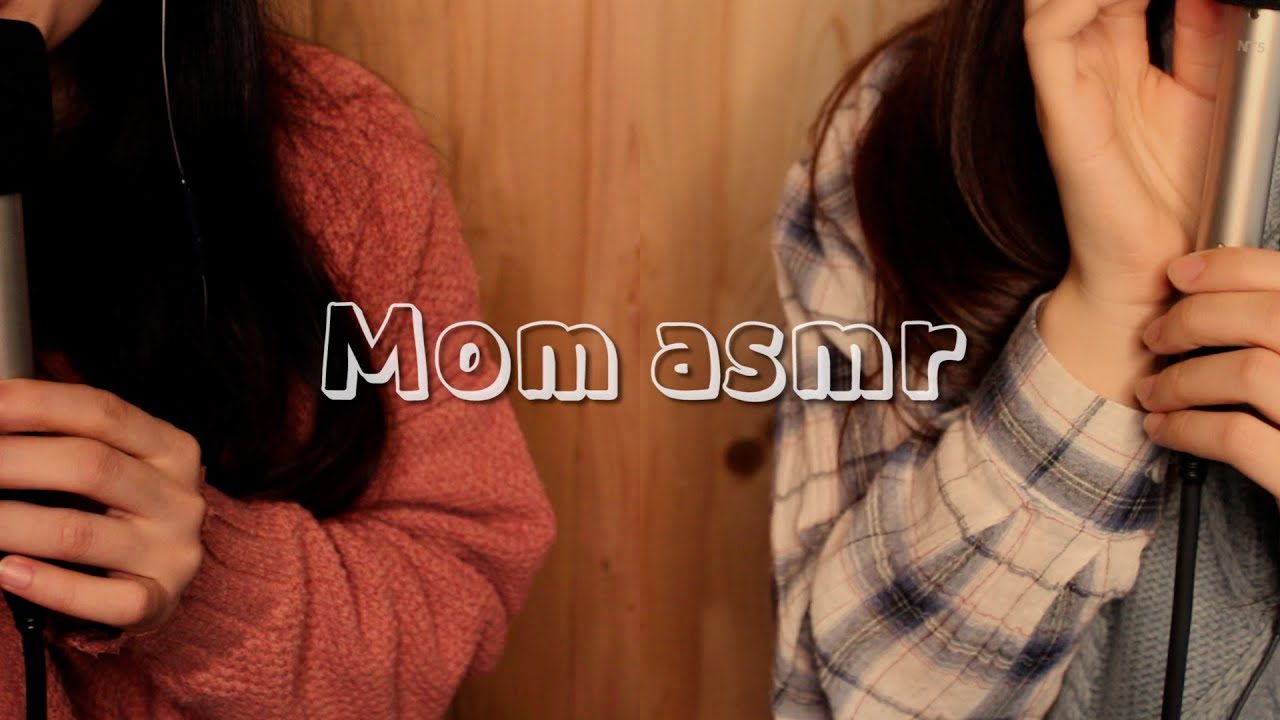 ASMR 어설픈 쌍둥이👭 이어블로잉🌬&마이크 터칭 Clumsy Twins' Ear Blowing&Mic Touching, Talking