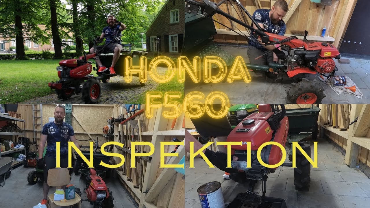 Einachser Honda F560 | Ölwechsel, Filter, Zündkerze  | 1. Wartung
