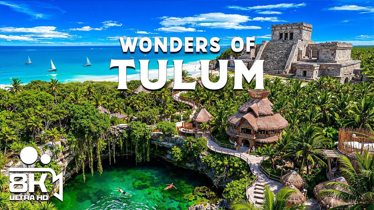 Wonders of Tulum – Explore White Sand Beaches, Jungle Cenotes, and Ancient Temples | Travel Video 4K