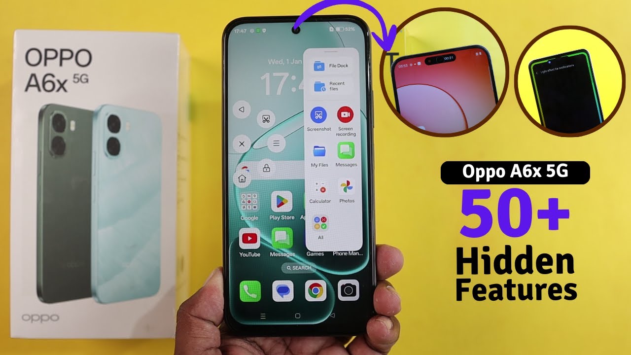 Oppo  A6x Tips and Tricks | Oppo A6x Top 50+ Hidden Features