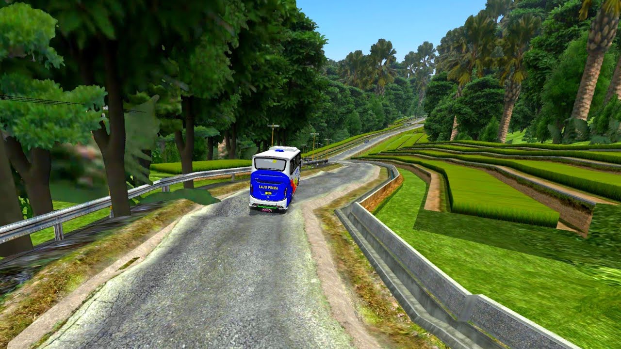 BLUSUKAN DI MOD MAP BUSSID JALUR EKSTRIM WANAYASA BATUR WONOSOBO // BUS SIMULATOR INDONESIA