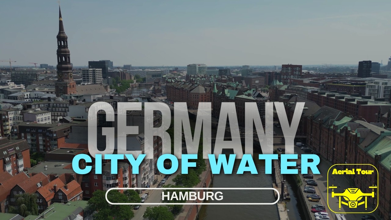 Hamburg’s Beautiful Canals, Bridges & Warehouses | Summer Amazing 4K Aerial Drone Views