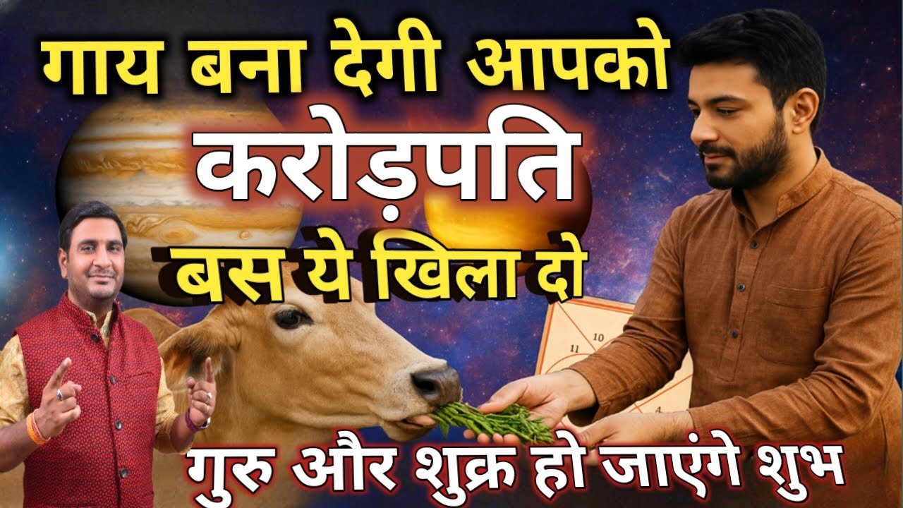 ✡️गाय को ये खिलाओ और देखो चमत्कार, करोड़पति बनने का गुप्त उपाय | Guru Shukra Upay | JDJ Astrology