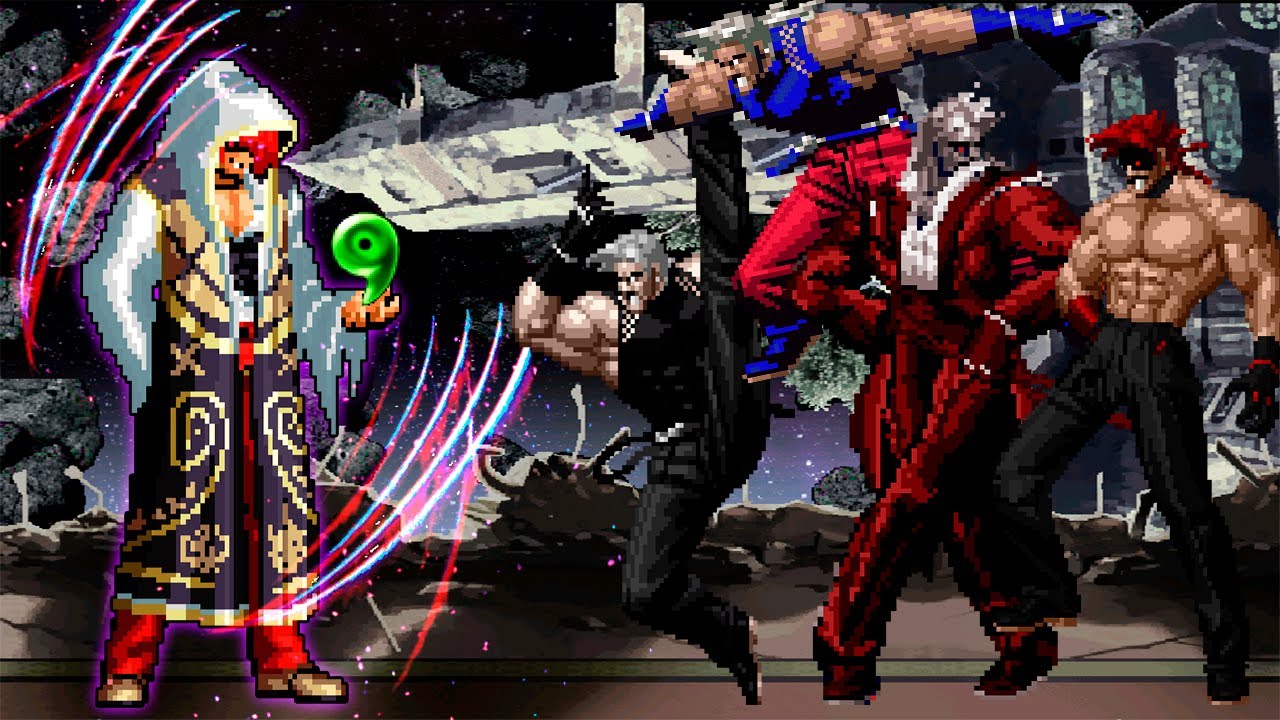 IORI YAGAMI VS RUGAL TEAM