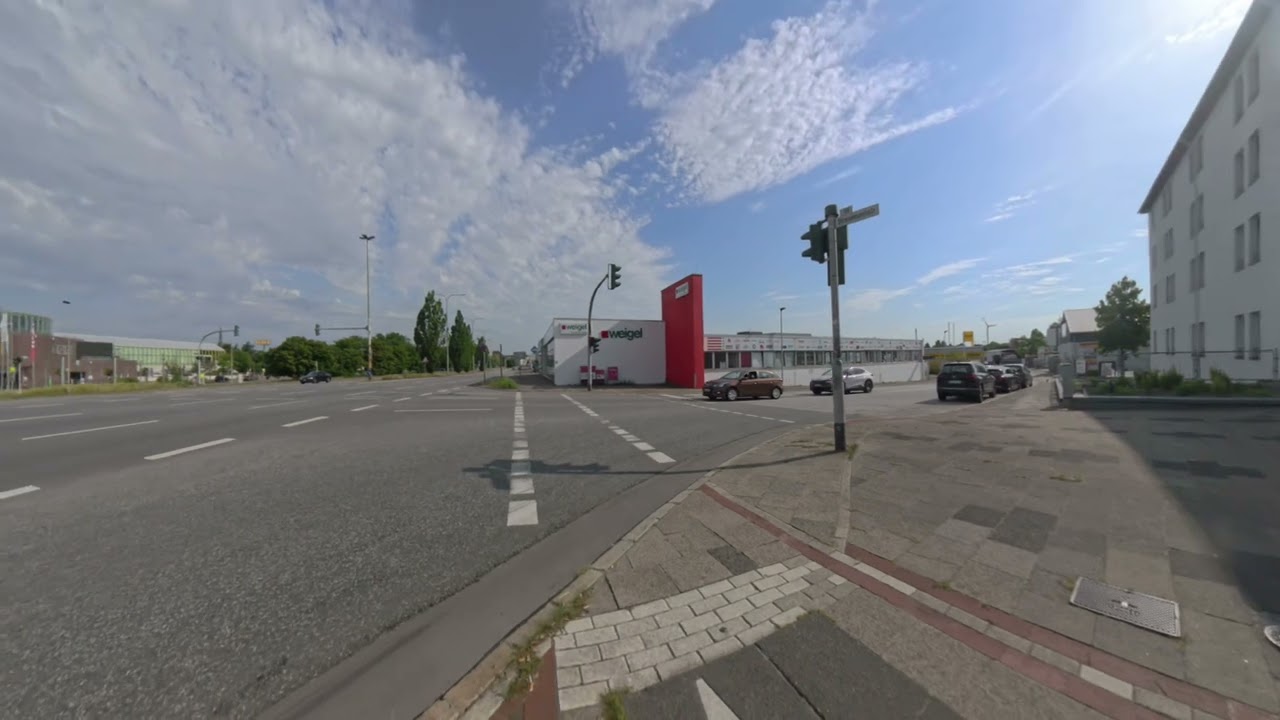 POV Biketour Goetheviertel, Geestebogen, Stresemann Str. » Langen (Geestland) in Bremerhaven [4K]
