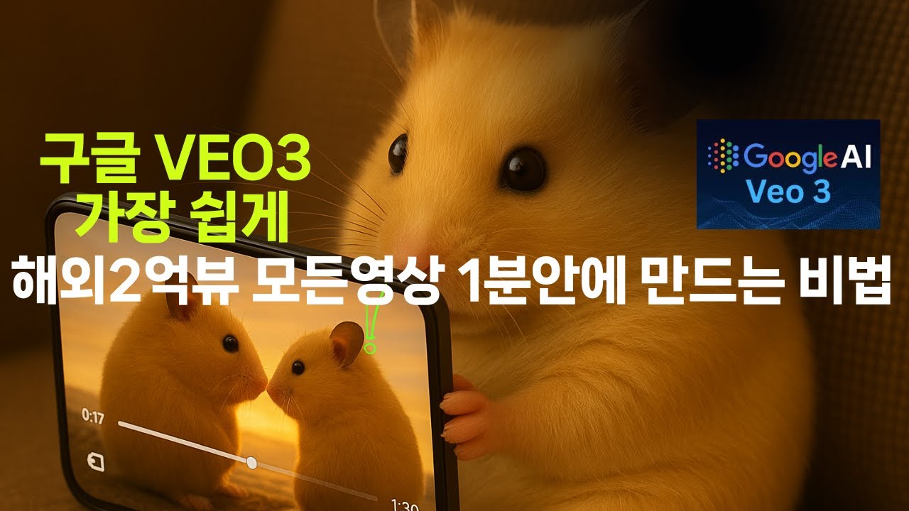 🟣 구글 Veo3로 가장 쉽게 해외 2억뷰 초보자도 1분안에 만드는 법