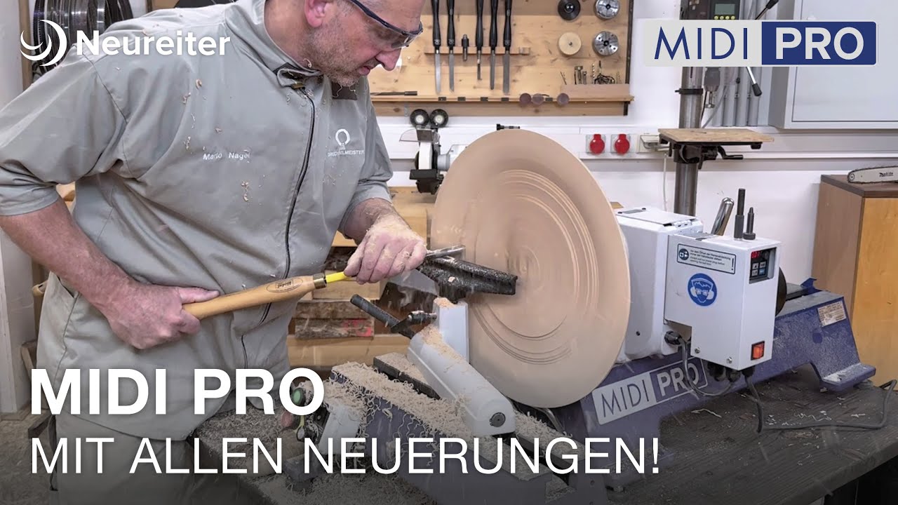 MIDI PRO Tischdrechselbank – mit allen Neuerungen