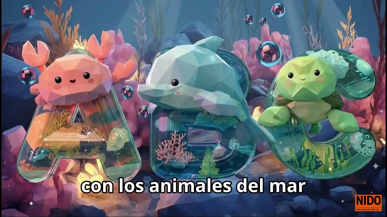 ¡ABC en el Mar! 🌊 | Canción infantil KidsPop para aprender cantando (Video Oficial)