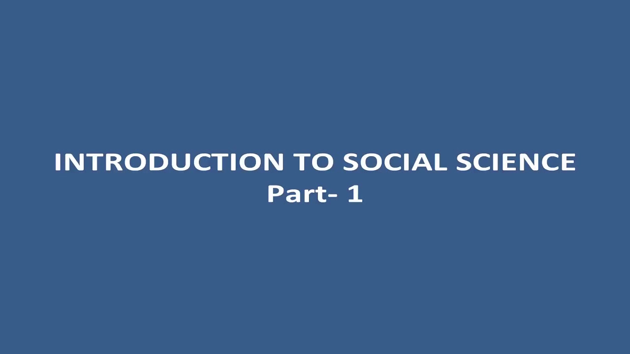 0 Introduction to Social Science | 213 Secondary
