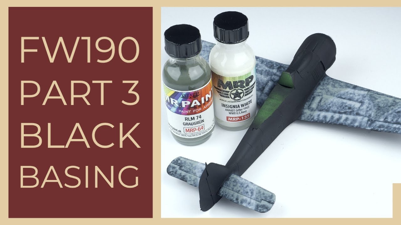 Focke Wulf 190 1/48 - Part 3 - Black Basing Technique